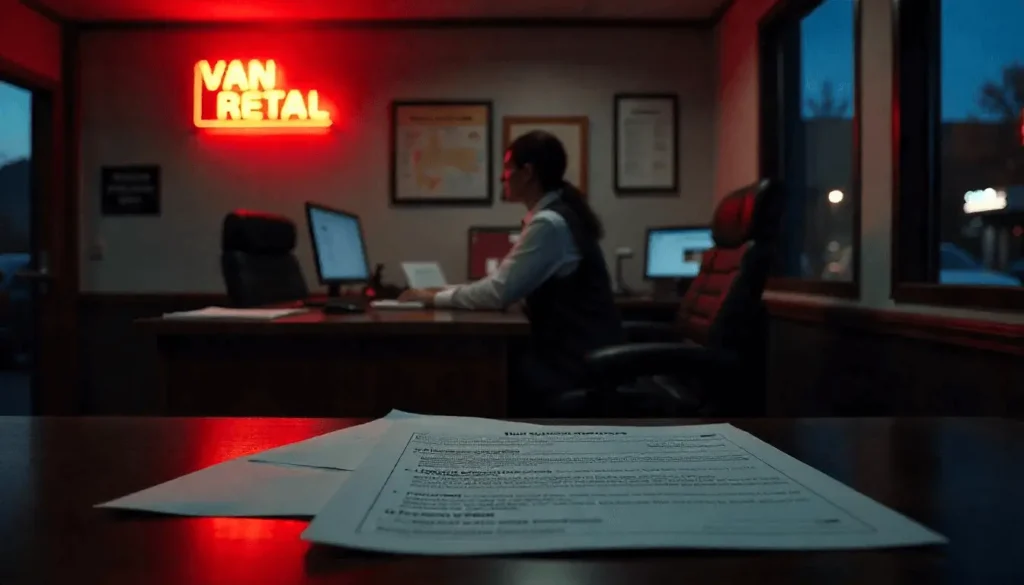 Vehicle rental information and personal documents